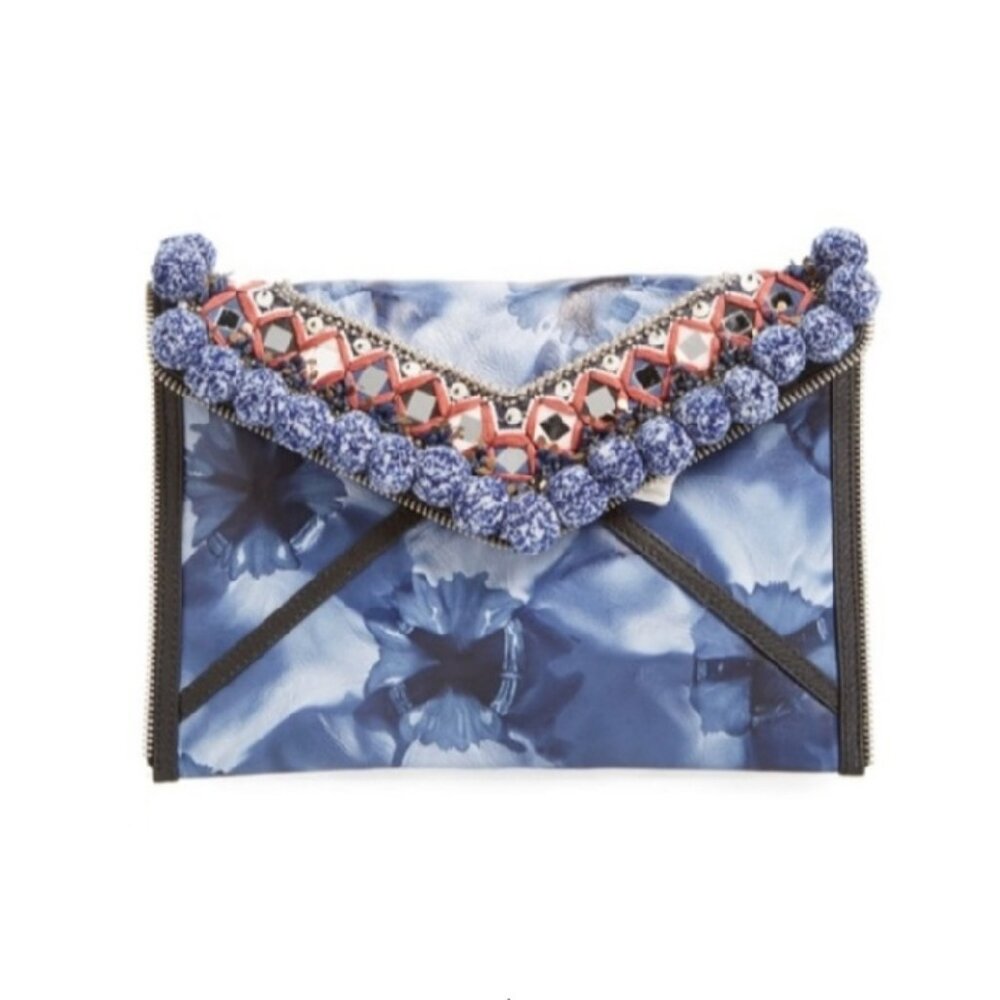 Rebecca Minkoff Dreamy Pom Leo Clutch